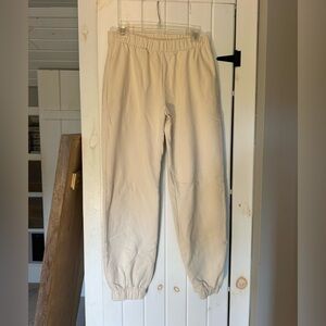 Brandy Melville cream sweatpants